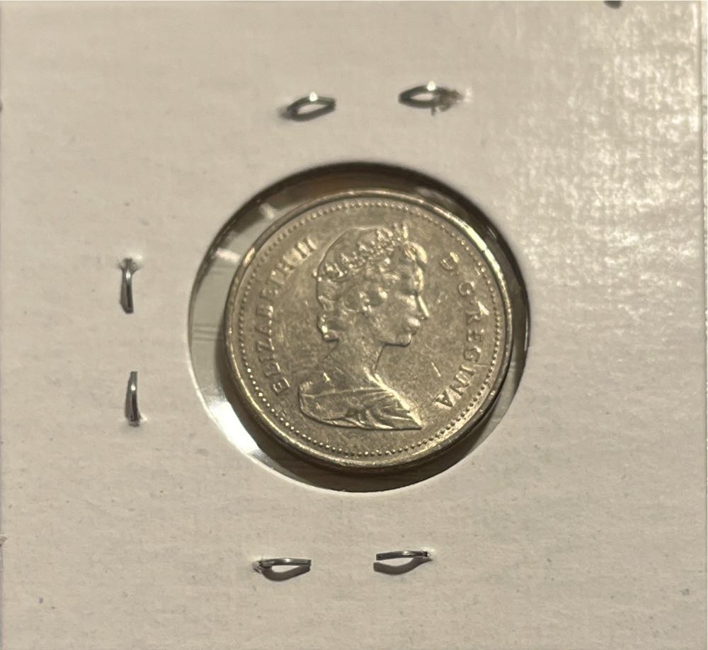 Canadian 1988 Elizabeth II 5 Cent Nickel (Mom’s Collection)  coin collectible - Main Image 2