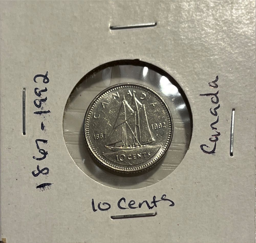 Canadian 1867-1992 Elizabeth II Confederation 10 Cent Dime (Mom’s Collection) coin collectible - Main Image 1