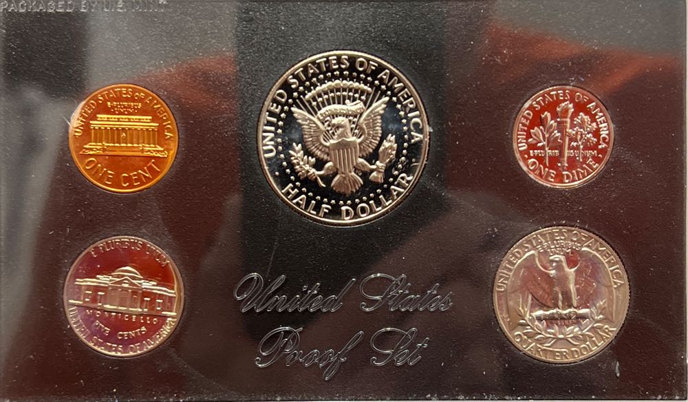 US 5 Coin Proof Set - 1968 S  coin collectible - Main Image 2