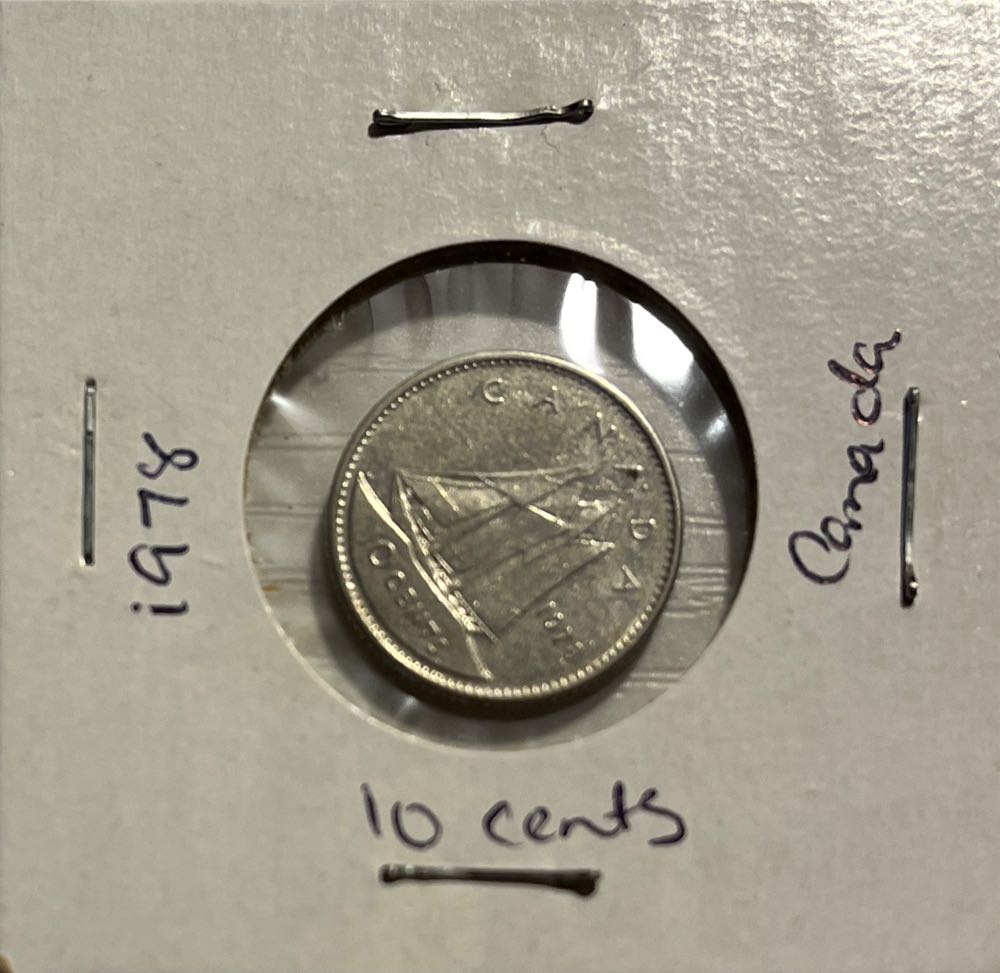 Canadian 1973 Elizabeth II 10 Cent Dime (Mom’s Collection)
