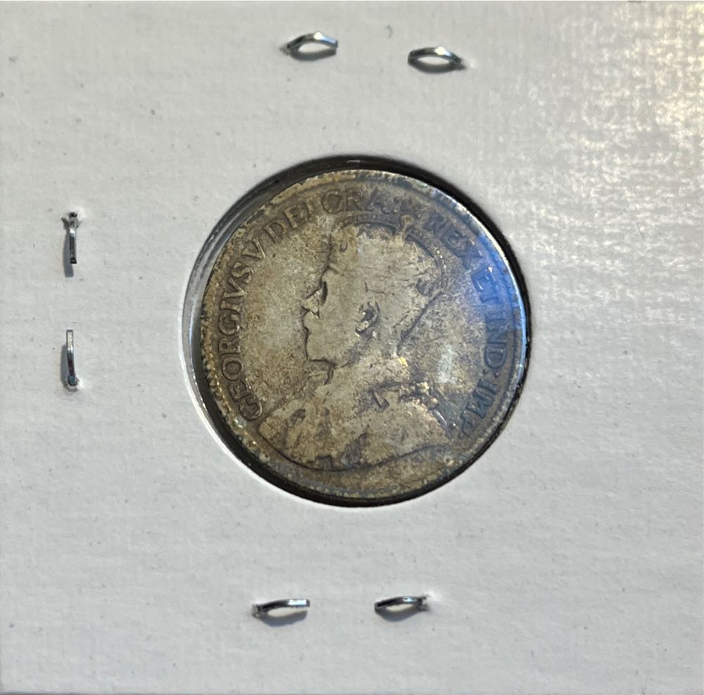 Canadian 1918 George V 25 Cent Quarter (Mom’s Collection)  coin collectible - Main Image 2