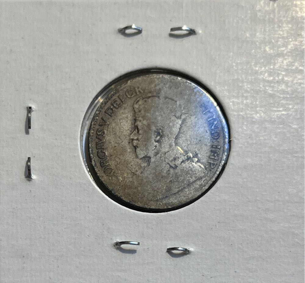 Canadian 1919 George V 25 Cent Quarter (Mom’s Collection)  coin collectible - Main Image 2