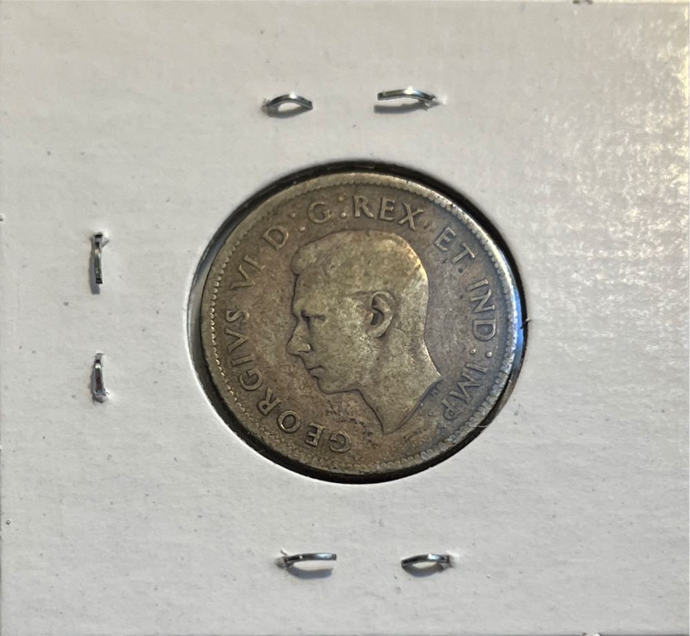Canadian 1937 George VI 25 Cent Quarter (Mom’s Collection)  coin collectible - Main Image 2