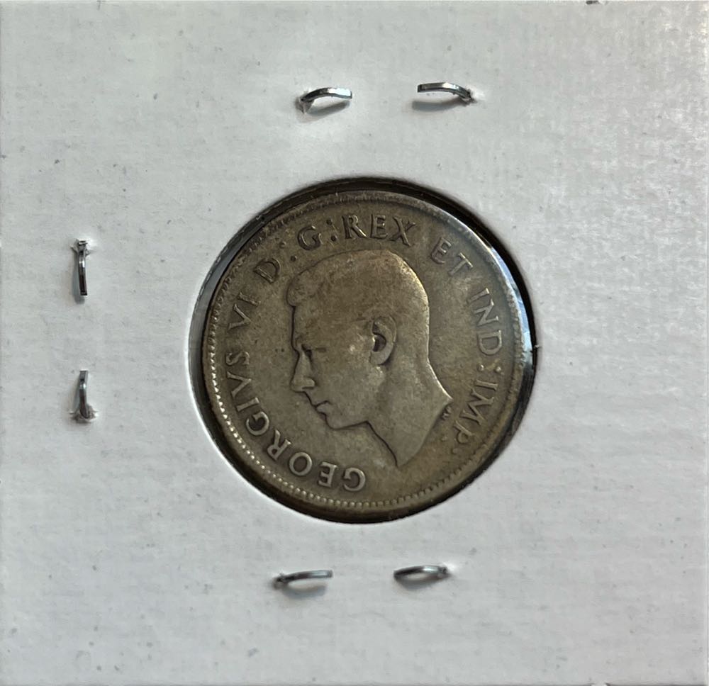 Canadian 1938 George VI 25 Cent Quarter (Mom’s Collection)  coin collectible - Main Image 2