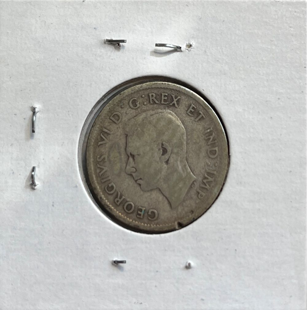 Canadian 1939 George VI 25 Cent Quarter (Mom’s Collection)  coin collectible - Main Image 2