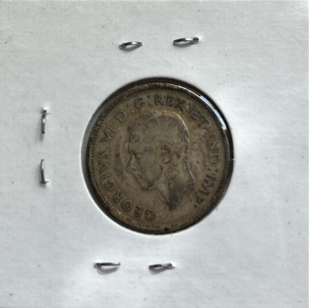 Canadian 1943 George VI 25 Cent Quarter (Mom’s Collection)  coin collectible - Main Image 2