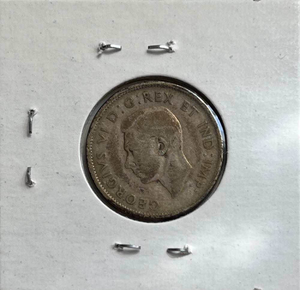 Canadian 1944 George VI 25 Cent Quarter (Mom’s Collection)  coin collectible - Main Image 2