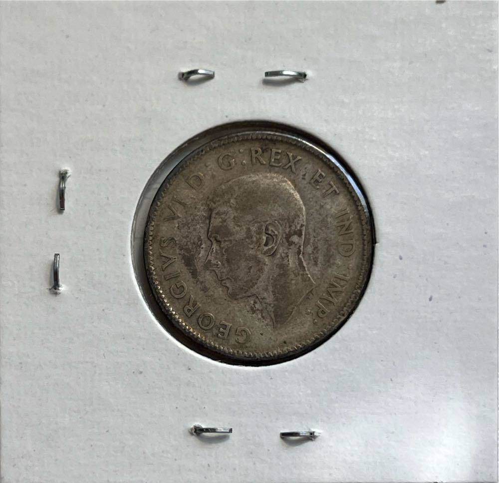 Canadian 1946 George VI 25 Cent Quarter (Mom’s Collection)  coin collectible - Main Image 2