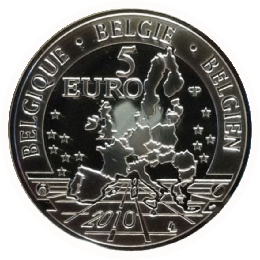 175 Years Belgian Railways 1835-2010  coin collectible - Main Image 2