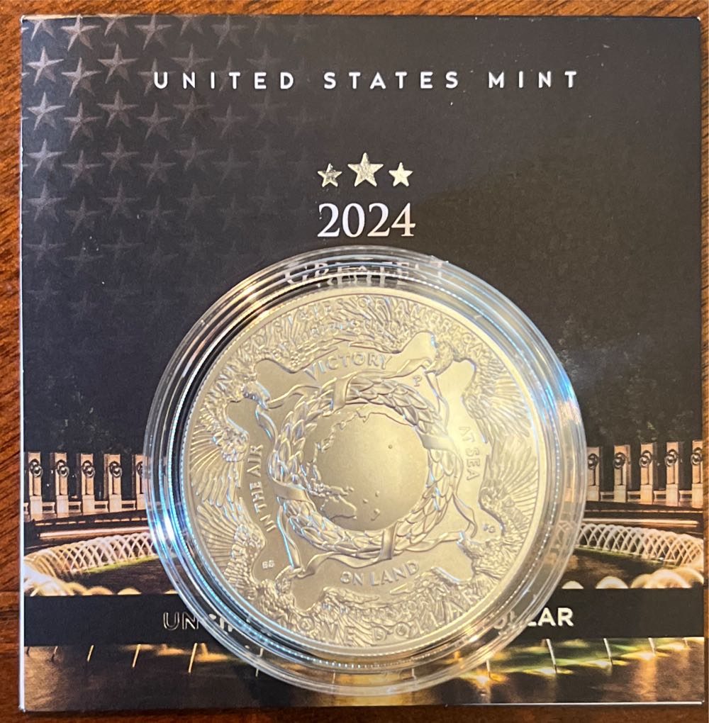 Greatest Generation Silver Dollar Uncirculated 2024  coin collectible [Barcode 704786561563] - Main Image 2