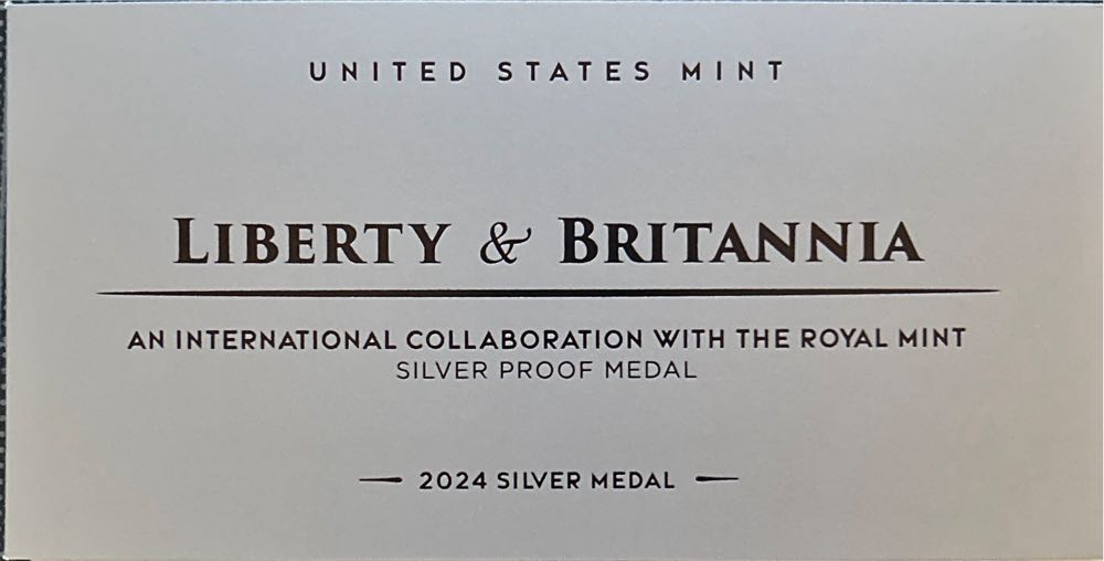 US Medal Liberty and Britannia  coin collectible - Main Image 3