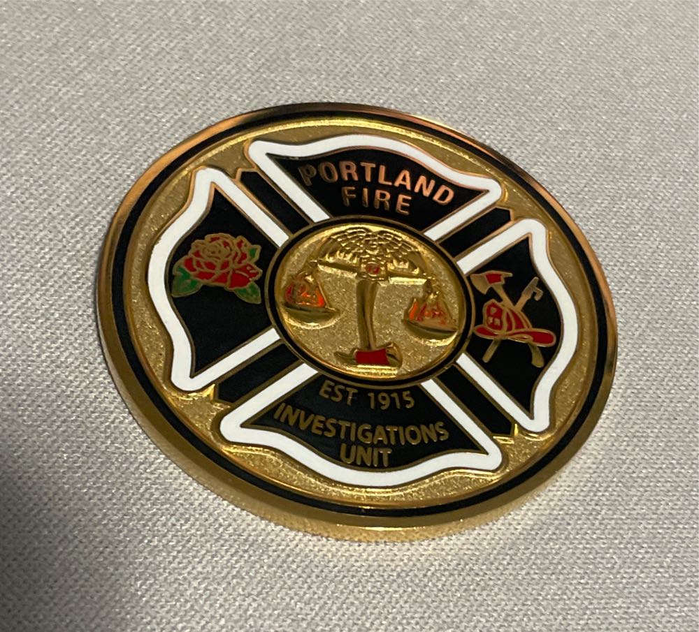 Portland Fire & Rescue Arson  coin collectible - Main Image 2