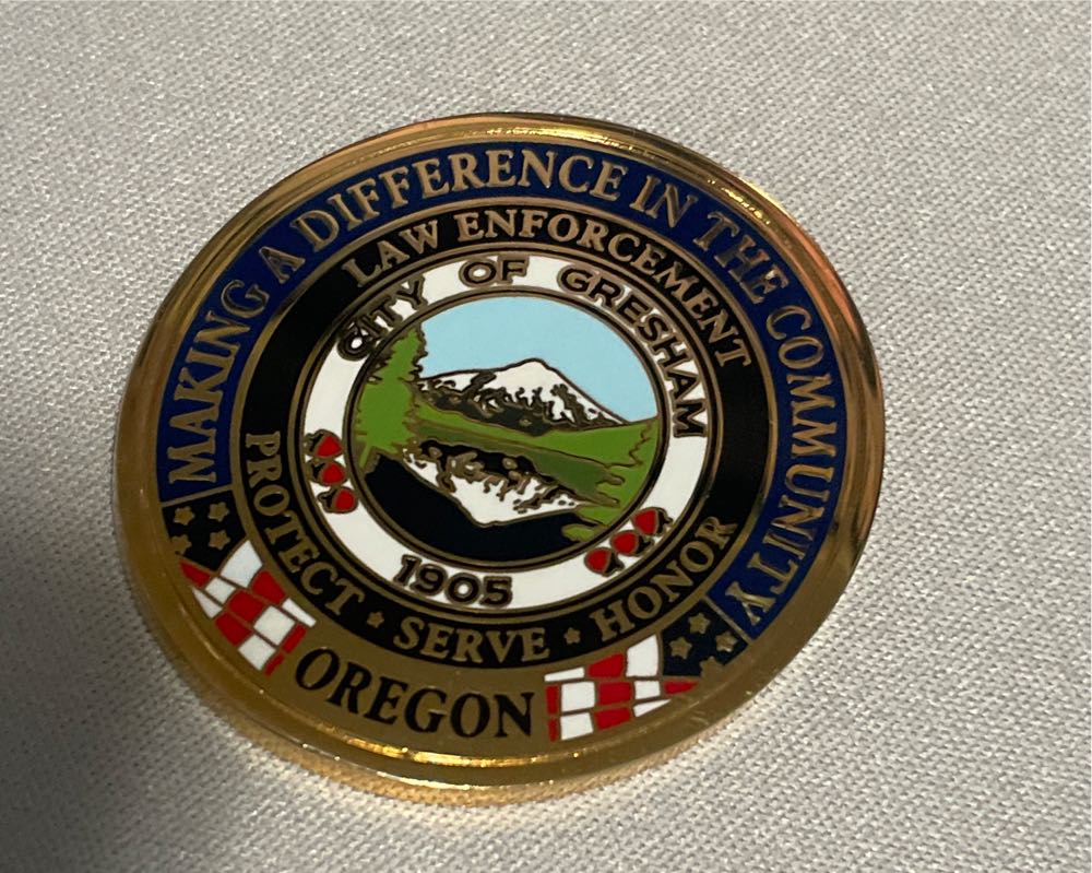 Gresham Police Department  coin collectible - Main Image 2