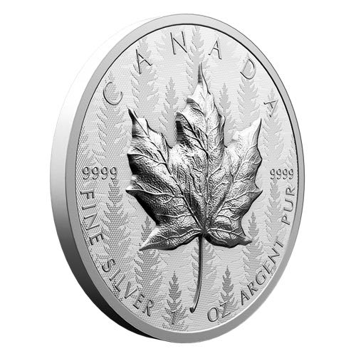 Canadian Ultra-High Relief 1 Oz Maple Leaf  coin collectible [Barcode 623932116184] - Main Image 3