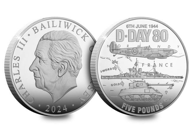 D-Day 80th Anniversary Silver Proof Coin  coin collectible - Main Image 2