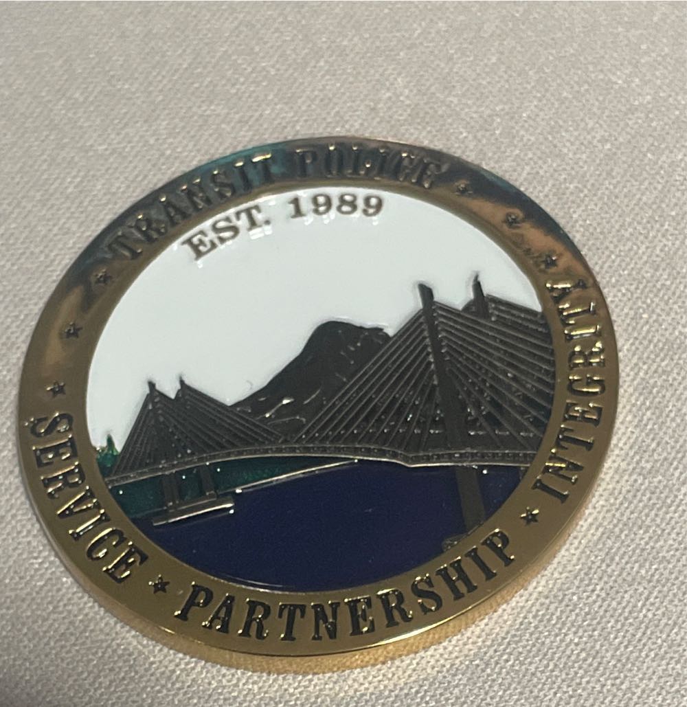 Tri County Transit Police  coin collectible - Main Image 2