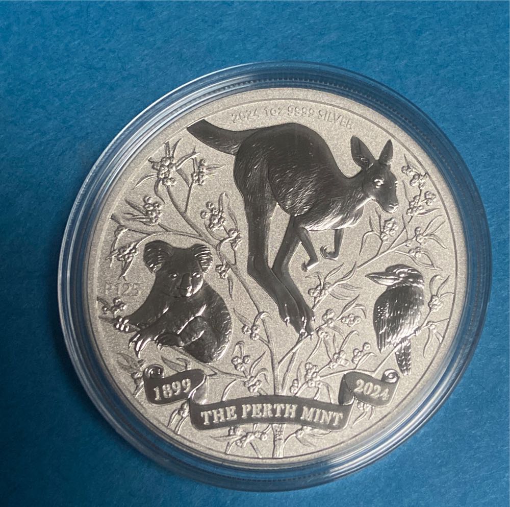 1oz Silver 125yr Perth Mint Celebration Coin  coin collectible - Main Image 2