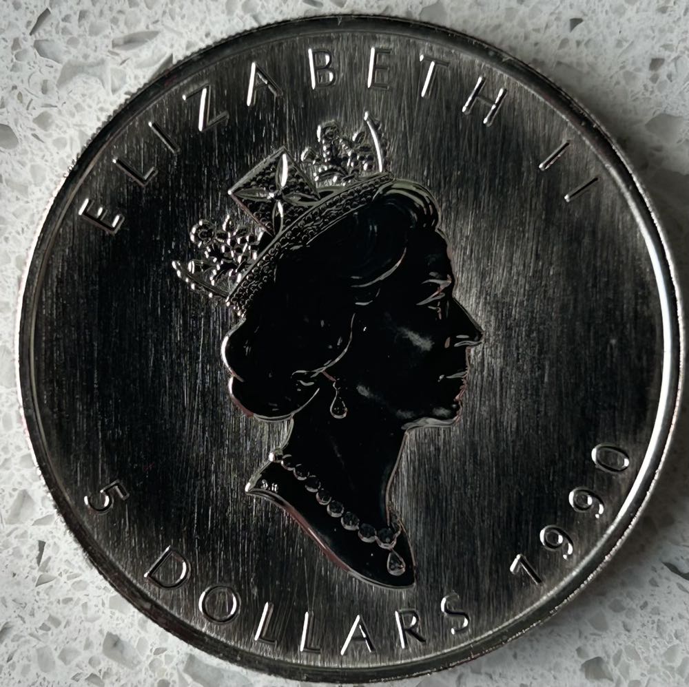 1990 Canadian Maple   coin collectible - Main Image 2