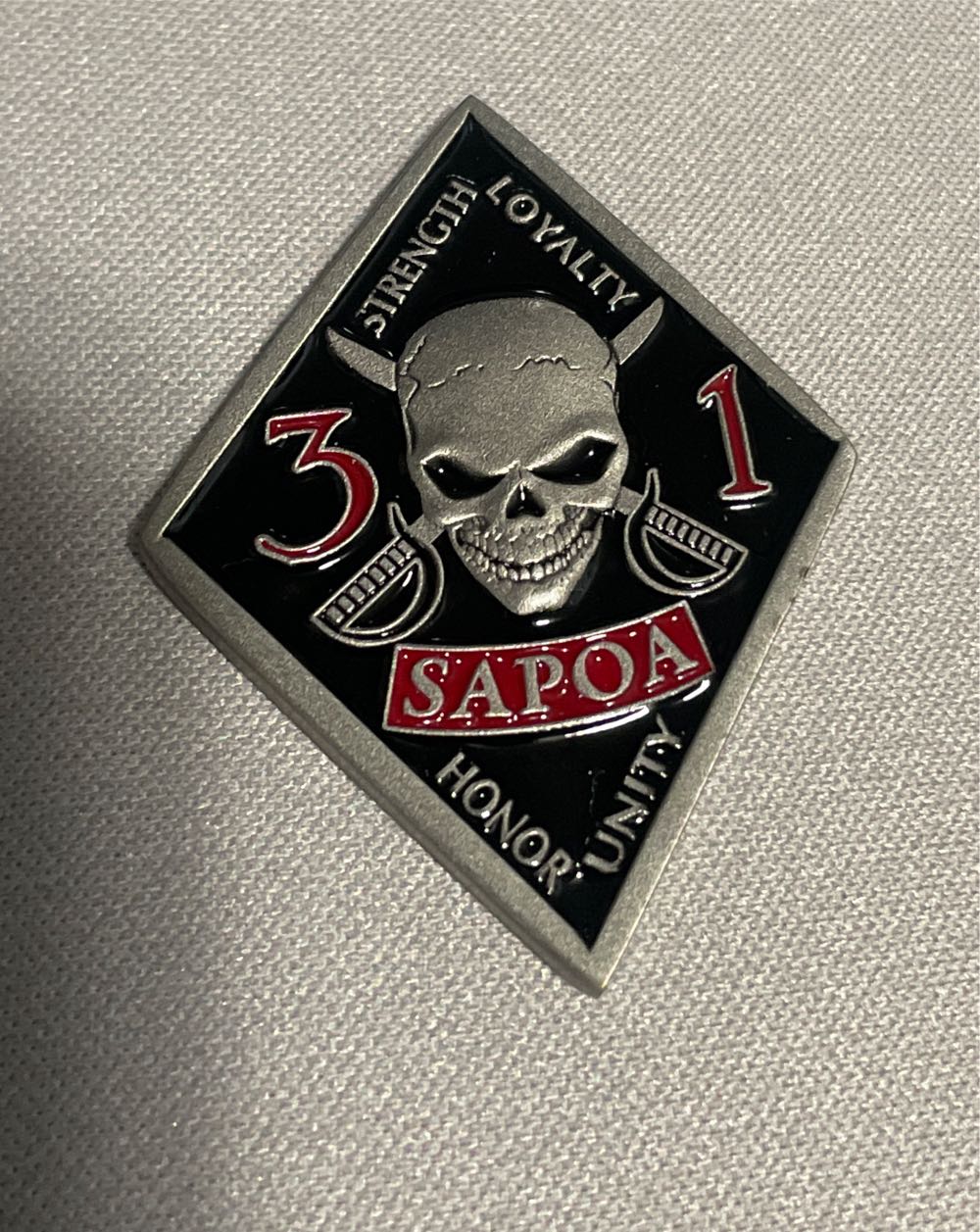 Santa Ana POA Diamond Red  coin collectible - Main Image 2