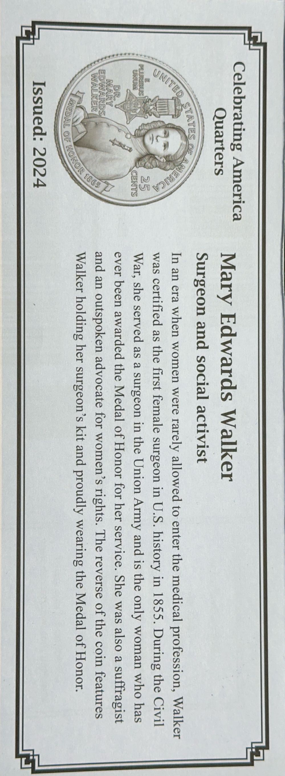 Quarter American Woman  coin collectible - Main Image 4