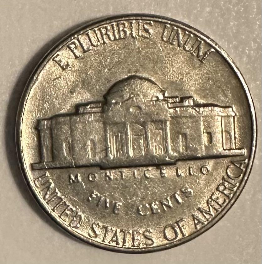 Nickel Jefferson 1970 D  coin collectible - Main Image 2