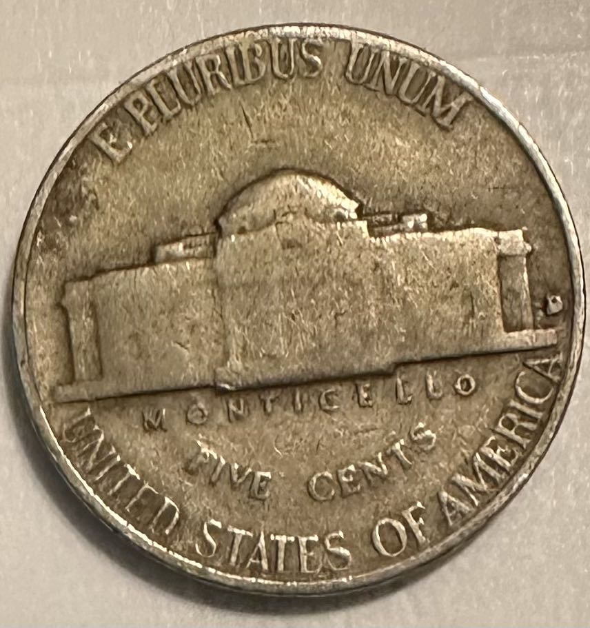 Nickel Jefferson 1946 D  coin collectible - Main Image 2