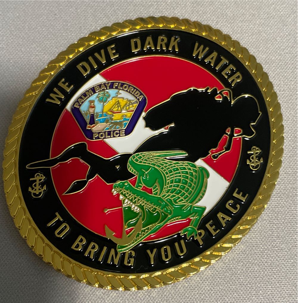 Palm Bay, FL Police Dive Team 2022  coin collectible - Main Image 2