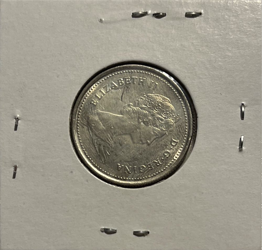 Canadian 1986 Elizabeth II 25 Cent Quarter (Mom’s Collection)  coin collectible - Main Image 2