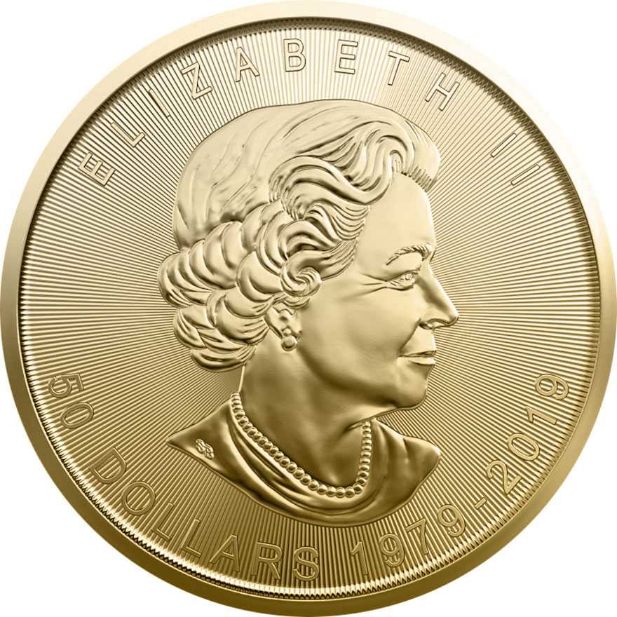 Maple Leaf Gold 1 oz 2019 40th Anniversary  coin collectible - Main Image 3