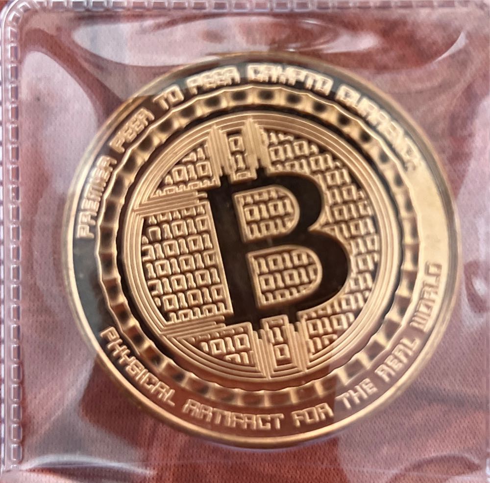 Silk Road Anonymous Mint Bitcoin Copper Round  coin collectible - Main Image 2