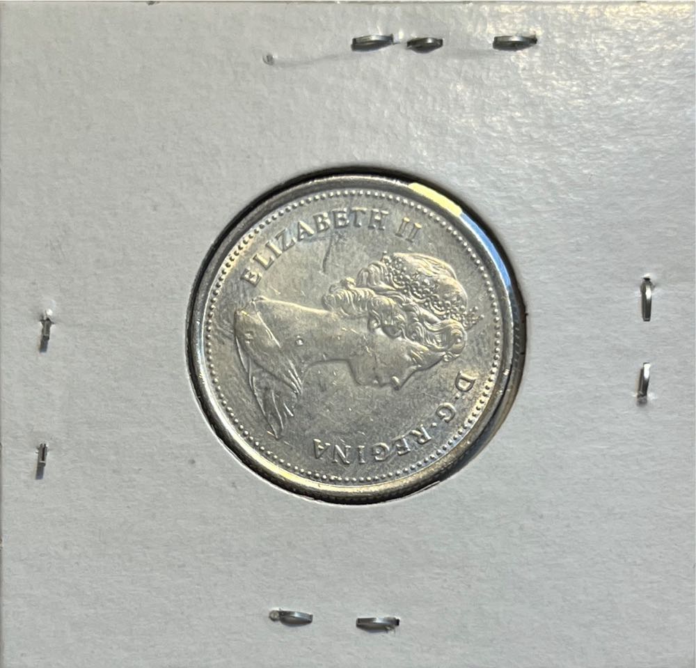 Canadian 1986 Elizabeth II 25 Cent Quarter (Mom’s Collection)  coin collectible - Main Image 2