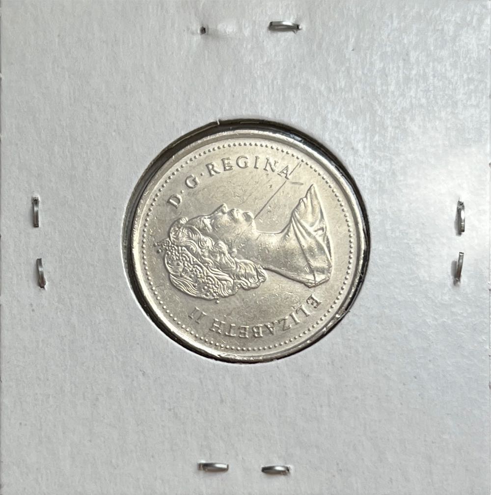 Canadian 1989 Elizabeth II 25 Cent Quarter (Mom’s Collection)  coin collectible - Main Image 2