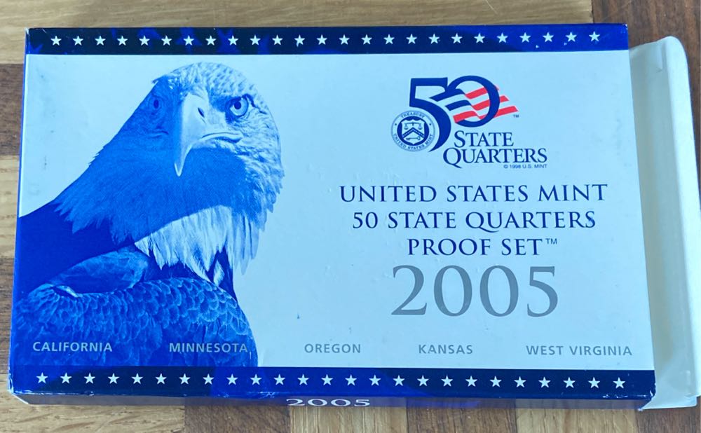 Us Mint 50 State Quarters Proof Set 2005  coin collectible - Main Image 2