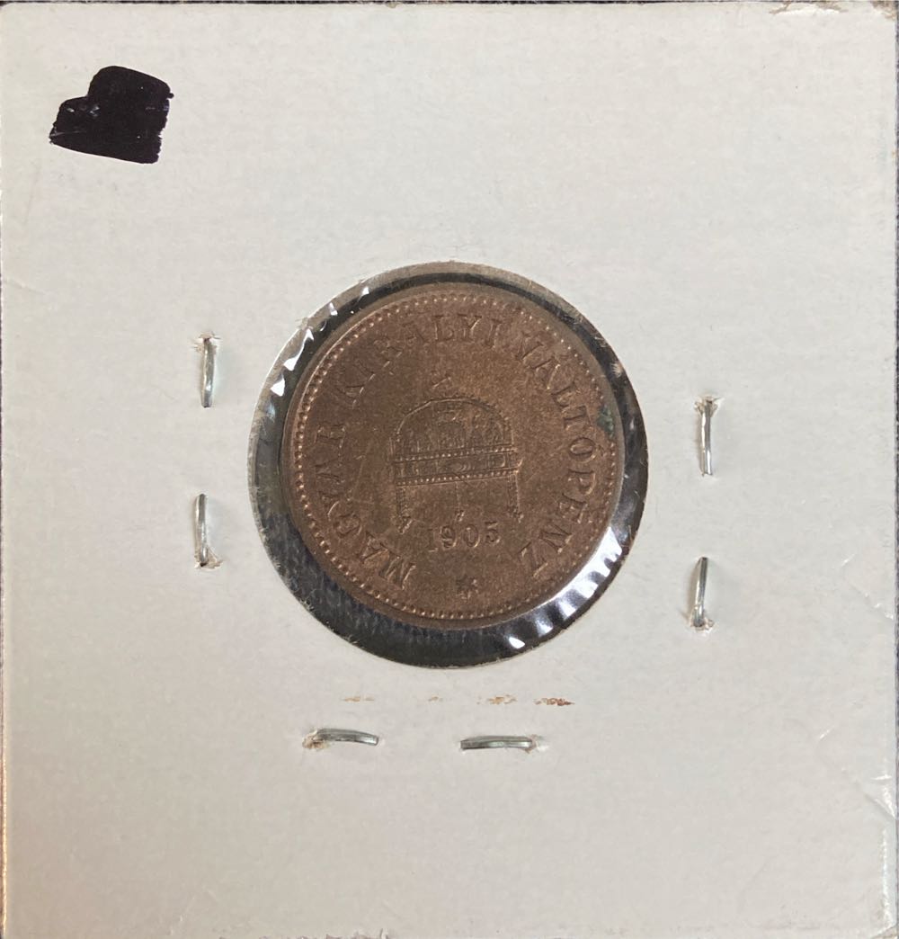 Hungary 2 Filler 1905  coin collectible - Main Image 2