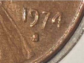 Lincoln Memorial Error Filled S 1974 S  coin collectible - Main Image 2