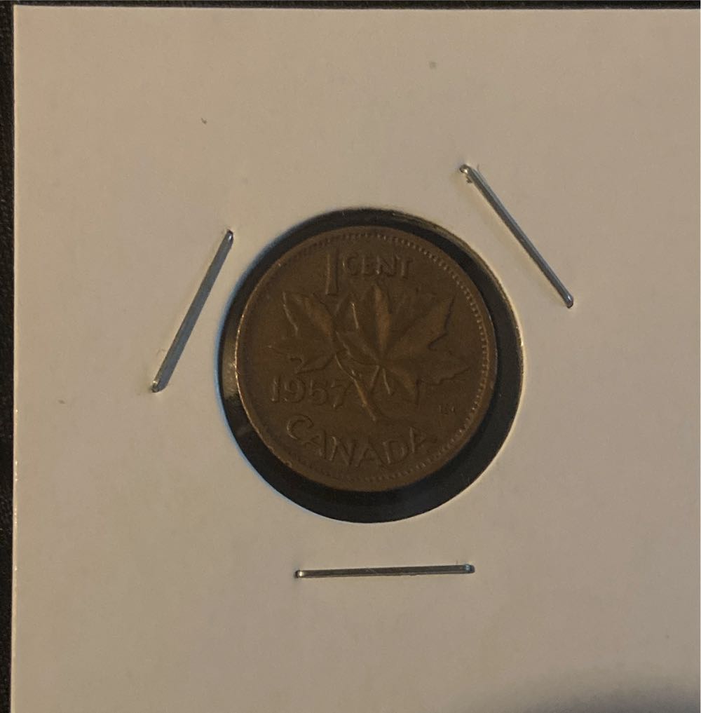 Canadian Penny 1957   coin collectible - Main Image 2