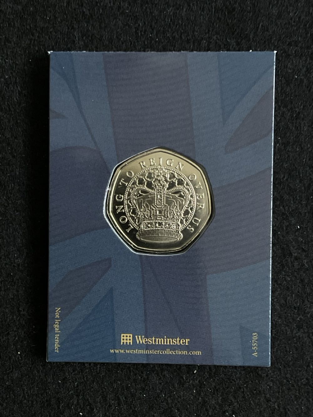 The King Celebrating His 75th Birthday Medal  coin collectible - Main Image 2