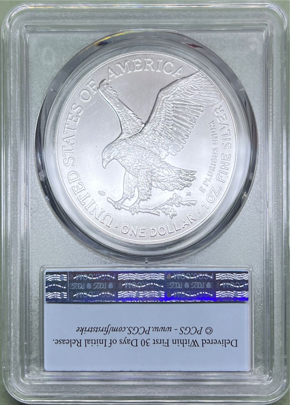 2024 American Silver Eagle MS70 First Strike  coin collectible - Main Image 2