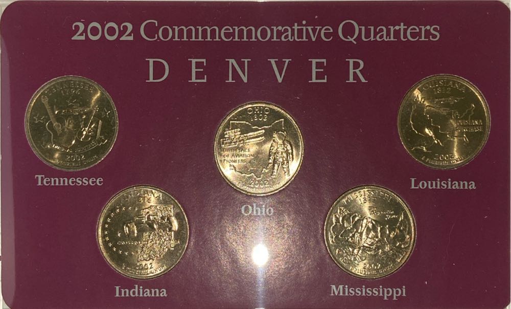 24k Gold Plated 50 States Commemoritive Quarters Denver 2002  coin collectible - Main Image 2