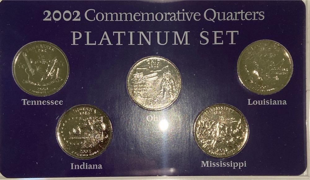 Platinum Layered 50 States Commemoritive Quarter Set 2002  coin collectible - Main Image 2