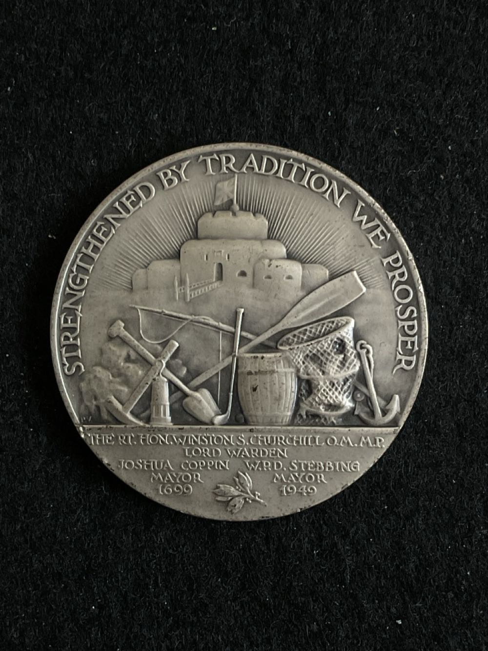 250th Anniversary Of The Granting Of The Charter To Deal Medal  coin collectible - Main Image 2