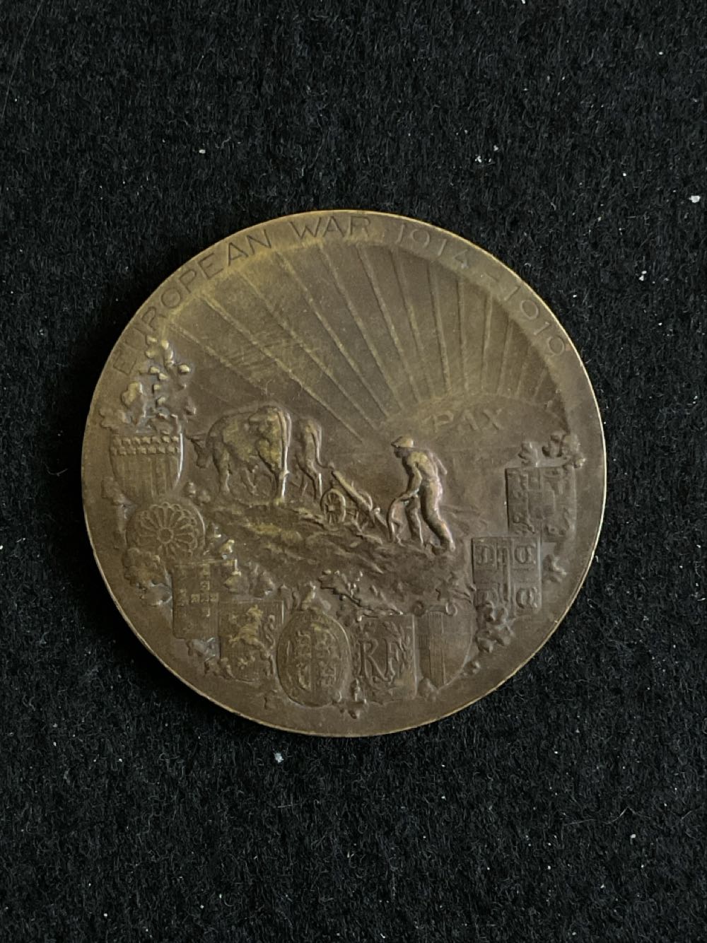 European War 1914 - 1919 (WWI Peace Medal)  coin collectible - Main Image 2