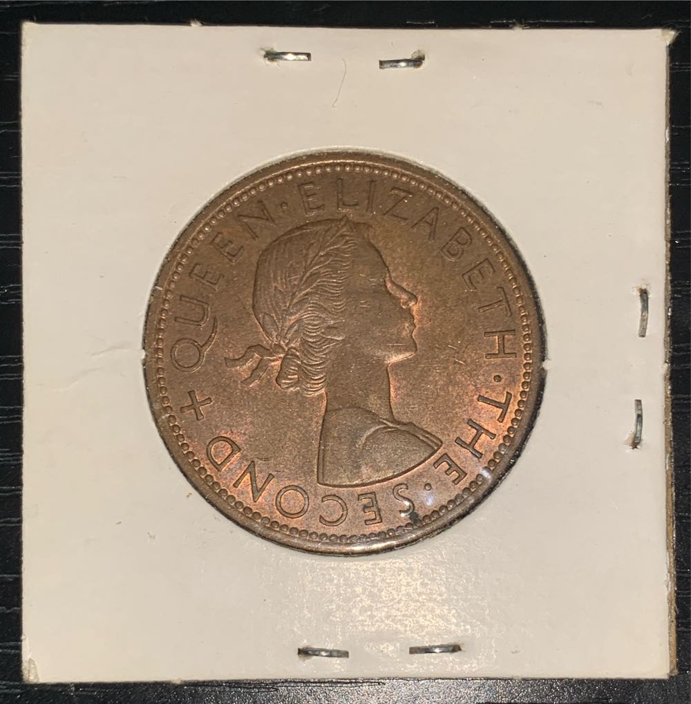 1 Penny - Elizabeth II (1st portrait)(KM#24.2)  coin collectible - Main Image 2