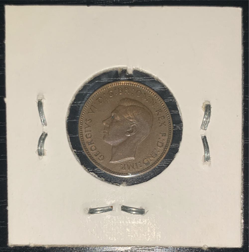 1 Farthing - George VI (with ’IND:IMP’)  coin collectible - Main Image 2