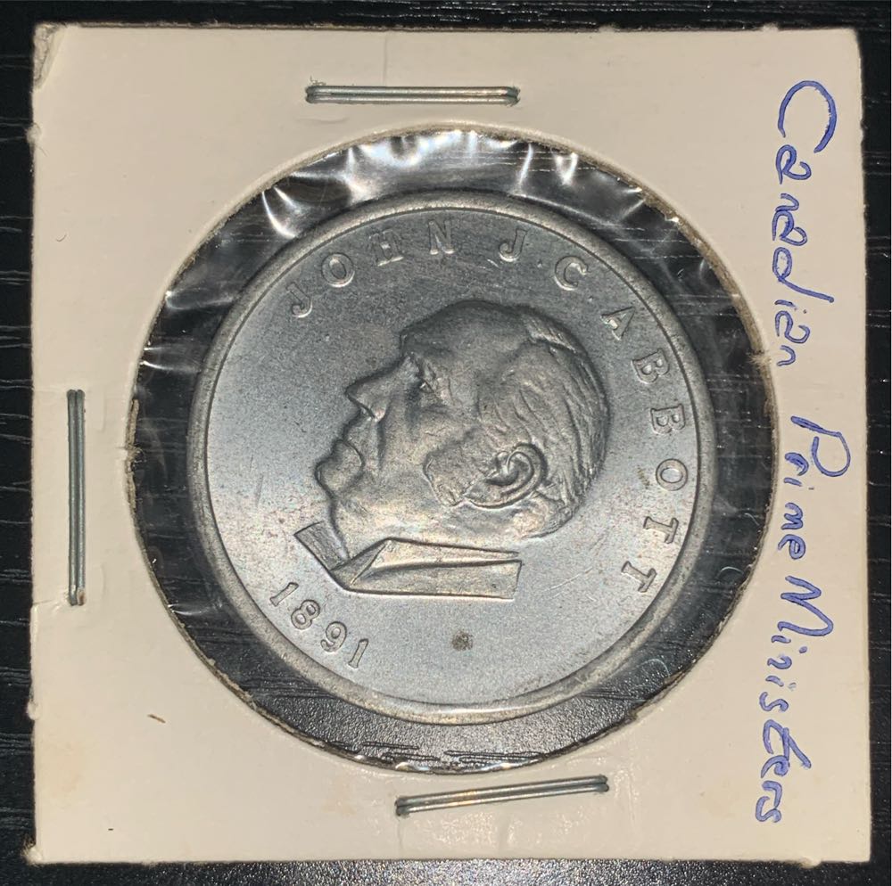 Shell Oil Token - Prime Ministers of Canada (1891- John J. C. Abbott)  coin collectible - Main Image 2