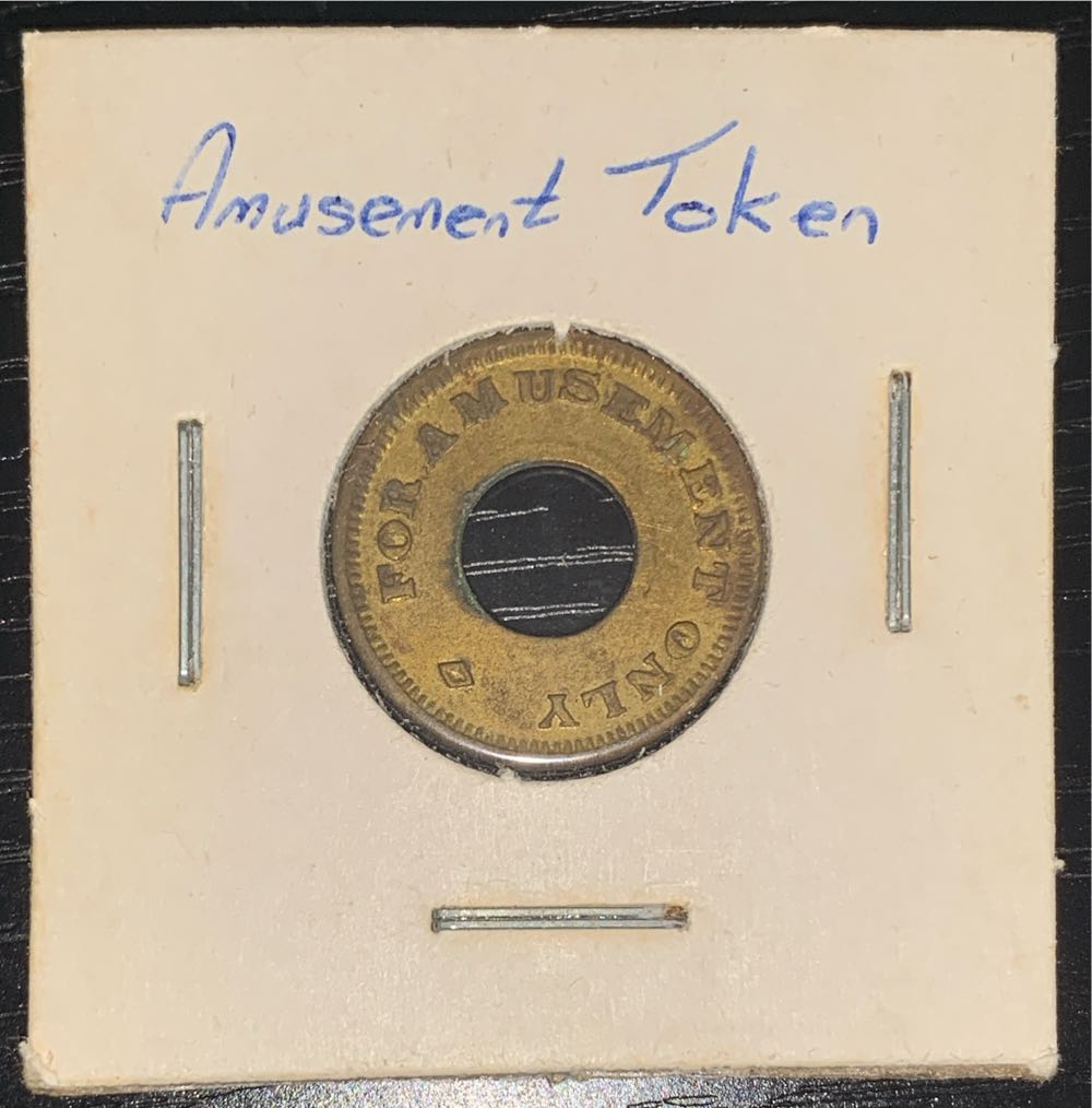 Amusement Token - Holed - For Amusement Only  coin collectible - Main Image 2