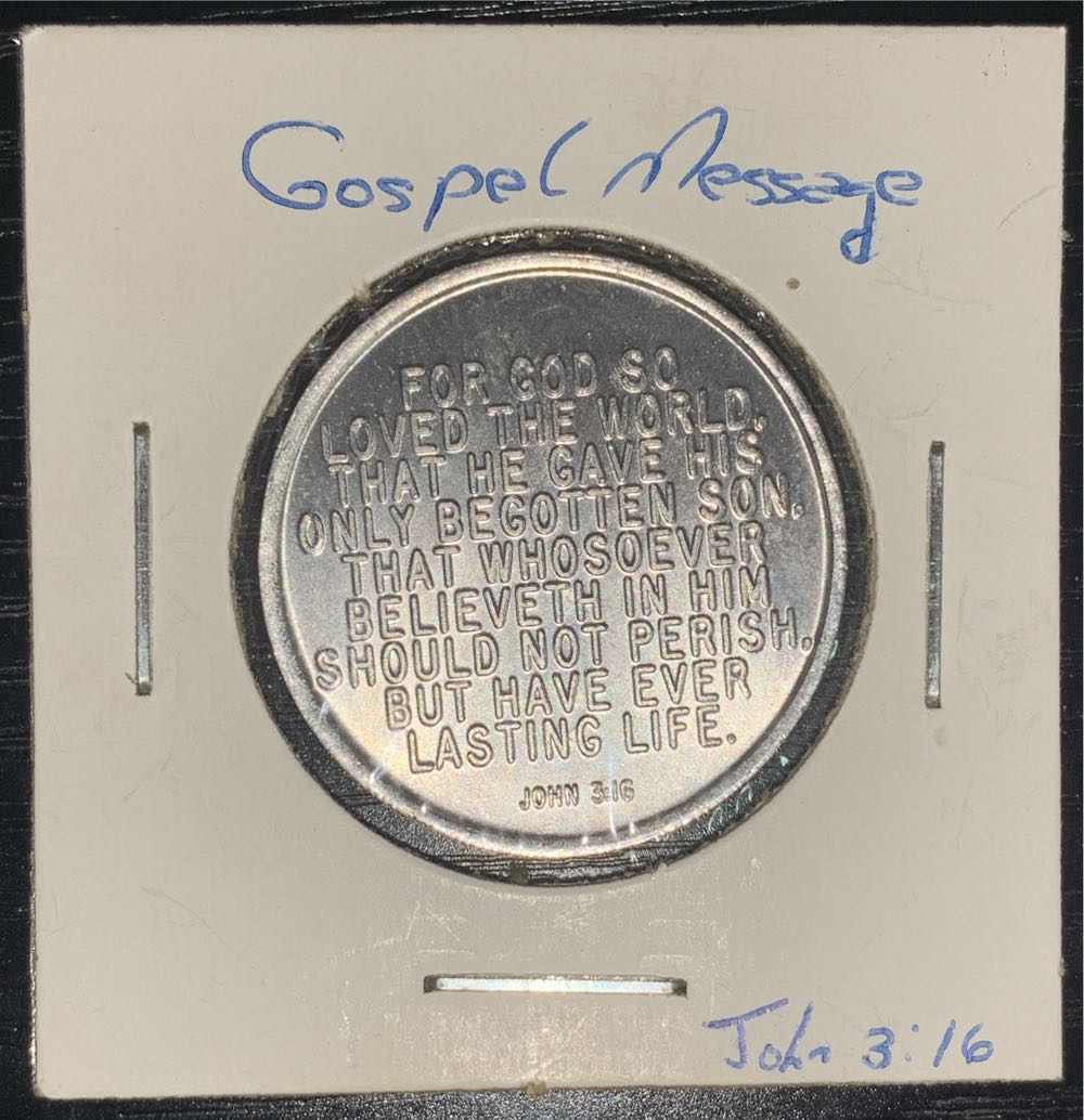 Token - John 3:16 and John 3:17  coin collectible - Main Image 2