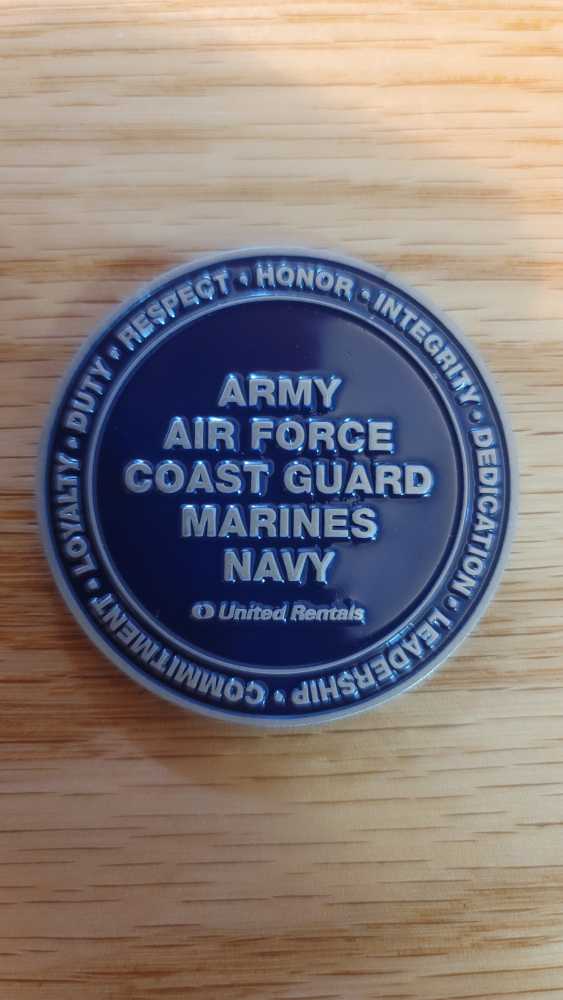 United Rentals Veterans Day Coin  coin collectible - Main Image 2