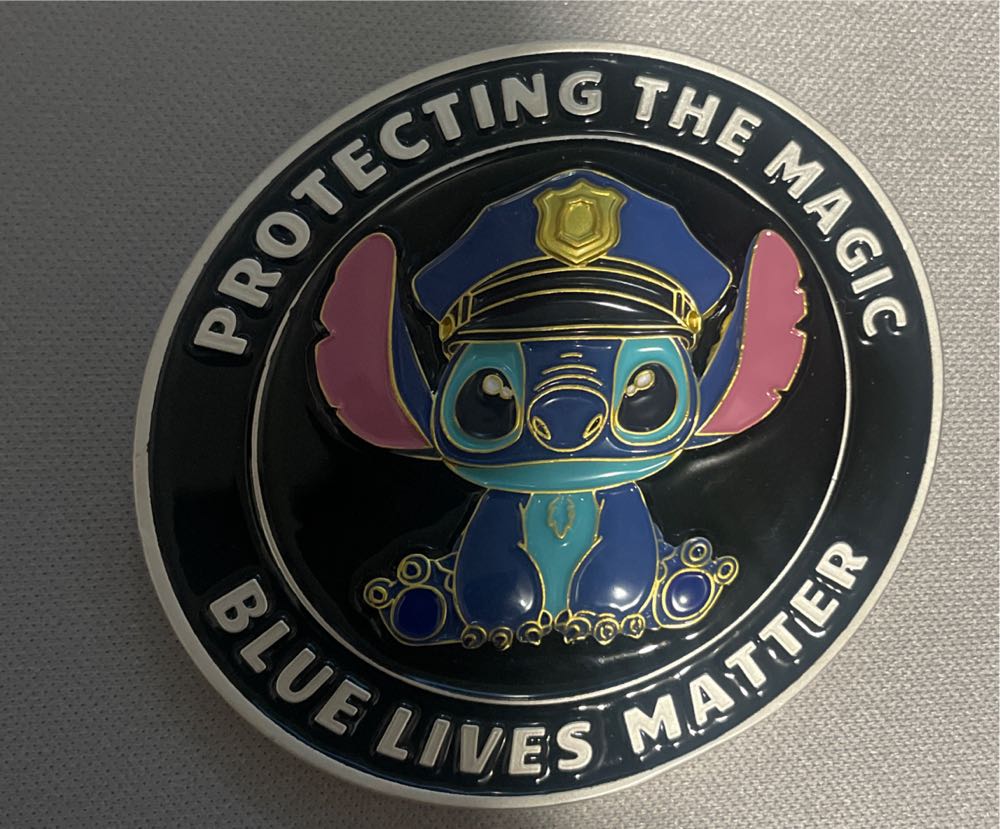 Walt Disney World Security Blue Lives Matter Stitch  coin collectible - Main Image 2