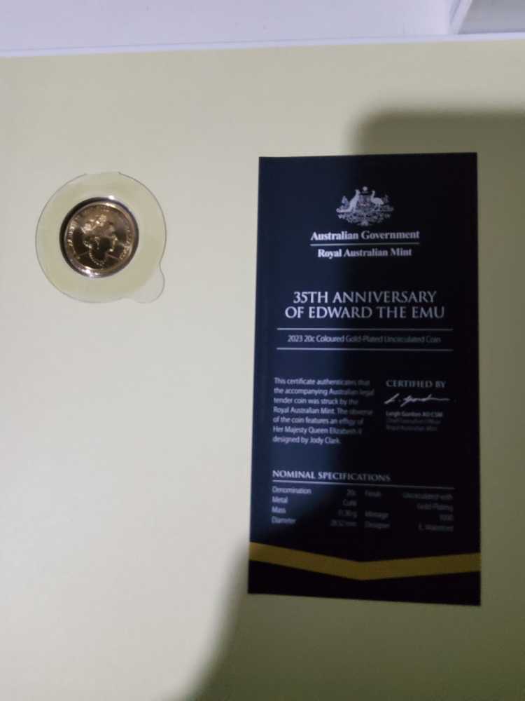 Edward The Emu  coin collectible - Main Image 2